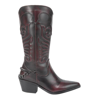 Bota Vaquera con Cadena para Dama