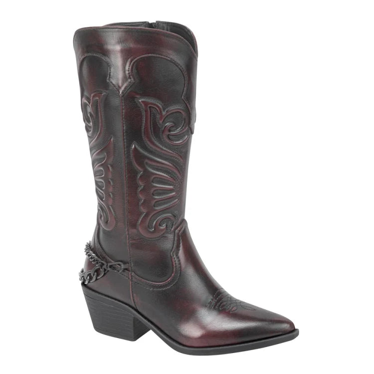 Bota Vaquera con Cadena para Dama