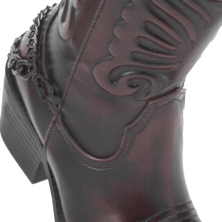 Bota Vaquera con Cadena para Dama