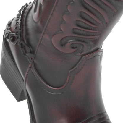 Bota Vaquera con Cadena para Dama