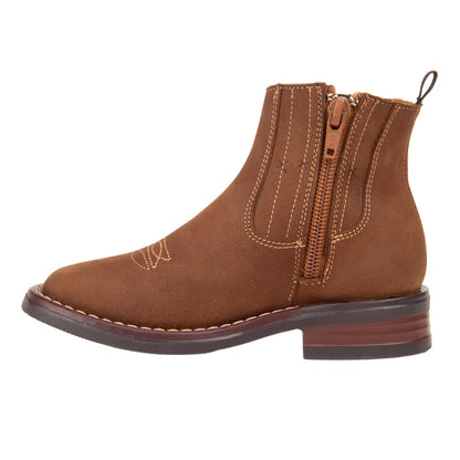 Texano Bota Corta Piel Niño