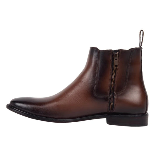 Botin Vestir Suela Cuero