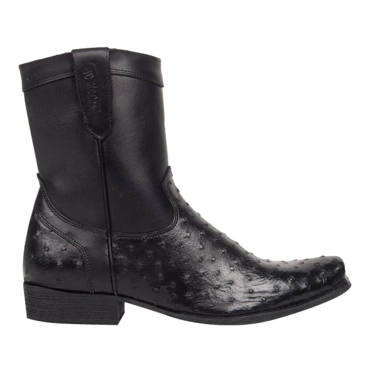 Botin Vaquero Grabado Avestruz para Caballero