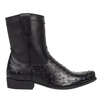 Botin Vaquero Grabado Avestruz para Caballero