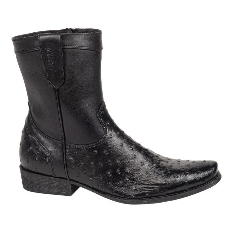 Botin Vaquero Grabado Avestruz para Caballero