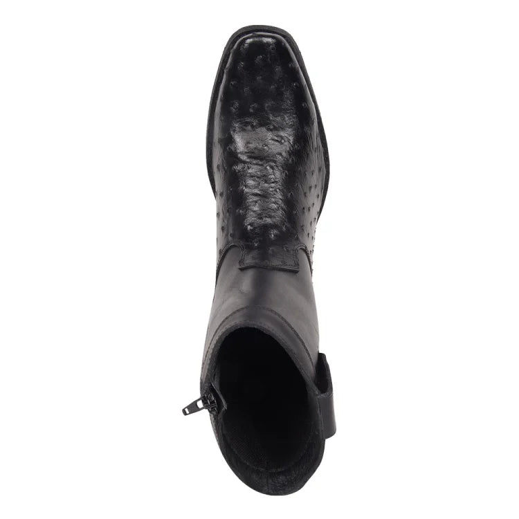 Botin Vaquero Grabado Avestruz para Caballero