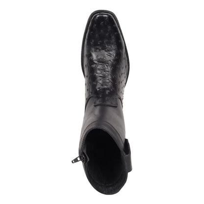 Botin Vaquero Grabado Avestruz para Caballero