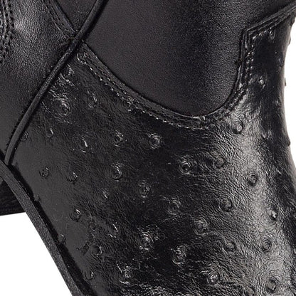 Botin Vaquero Grabado Avestruz para Caballero