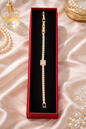 Pulsera Elegante Para Regalo Con Zirconias Brillantes